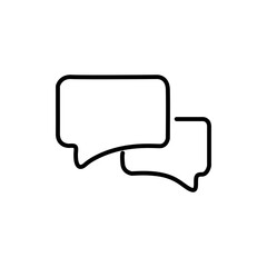 Comment icon, Chat Message logo, Speech bubble symbol, Vector illustration