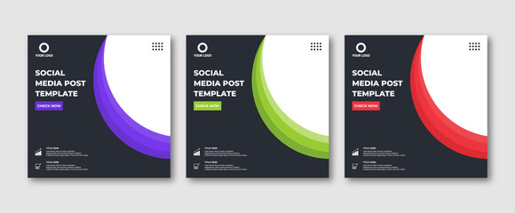 Editable Instagram post template modern background. Promotional web banner for company business post. editable social media background sale ads and discount promo	