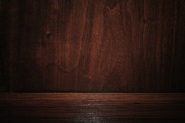 Plank wood table floor with natural pattern texture background.