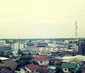 Fototapeta premium Thailand, Views of the streets of the city view background