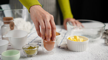 Ginger bread cookies homemade cooking for Christmas traditional dessert. Kids and family love to prepare to make dough and bake them. Then paint them with sugar paste to decor in many colors.