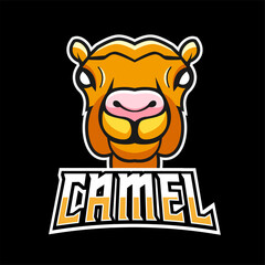 Camel sport or esport gaming mascot logo template, for your team