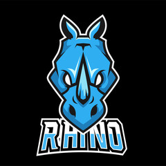 Rhino sport or esport gaming mascot logo template, for your team