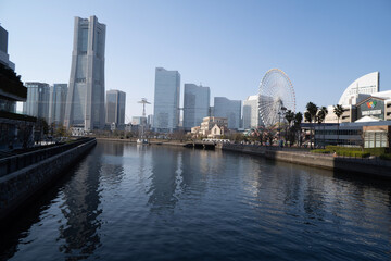 Naklejka premium city harbour bridge