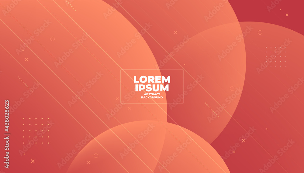Poster abstract red geometric background with space for text and message.