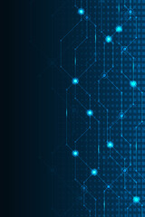Design in the concept of electronic circuit boards.