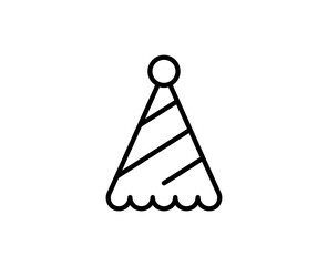 Party hat line icon