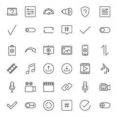 Sign icon set.