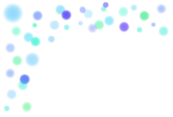 パステルカラーの水玉模様