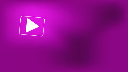 Pink gradient background with play sign