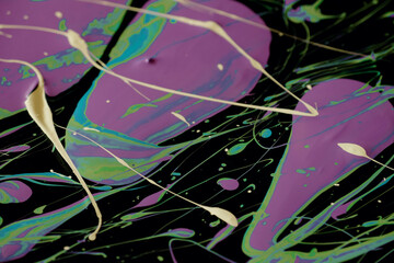 Combination of purple and blue watercolor