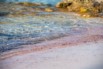 Beautiful beach with transparent water on the Island of Formentera in Spain.