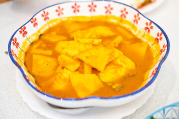 Southern sour soup with preserved bamboo shoot