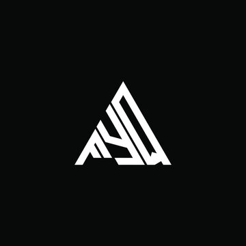 F Y Q letter logo abstract creative design. F Y Q unique design