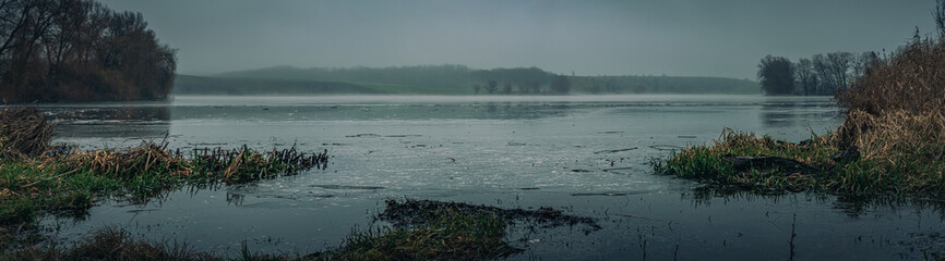 Faded nature in late summer and autumn