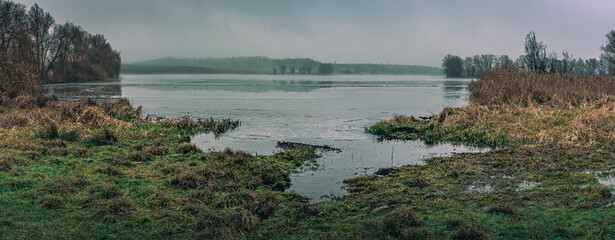 Faded nature in late summer and autumn