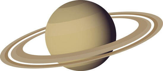 Planet Saturn vector illstration