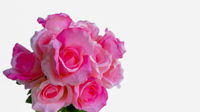 Bunch of Flowers, Bouquet, Rose - Flower, Wedding, Pink Color