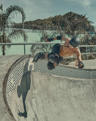 roller skater jump