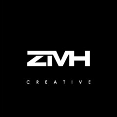 ZMH Letter Initial Logo Design Template Vector Illustration