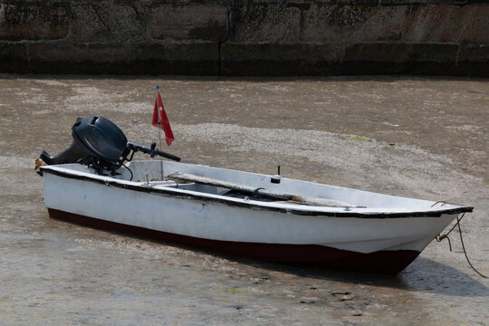 Environmental Disaster On The Sea Around Istanbul Moda Pier  Mucilage....