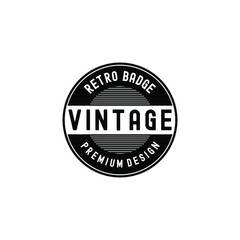 Fototapeta na wymiar Vintage Badge Emblem Retro Classic Premium Logo Tamplate Vol.03