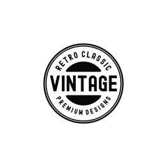 Vintage Badge Emblem Retro Classic Premium Logo Tamplate Vol.04