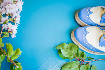 fondo celeste vintage textura