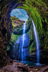 Madakaripura Waterfall (Probolinggo) is the tallest waterfall in deep Forest in East Java,...