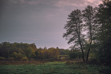 Obraz premium Autumn sunset