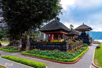 Pura Ulun Danu Beratan or Pura Bratan is a Hindu temple on a lake Beratan in Bali, Indonesia.