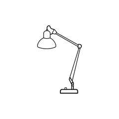 lamp isolated on white vector illustration