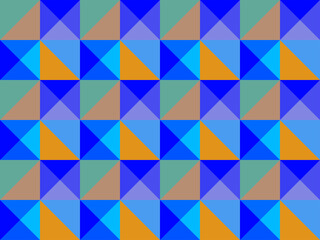 Geometric triangular mosaic. Background with squares