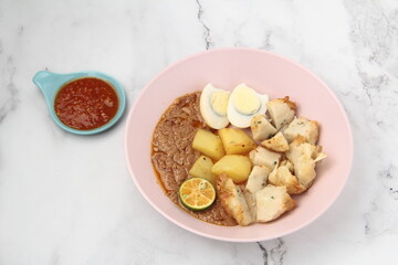 Freshly cooked Indonesian food