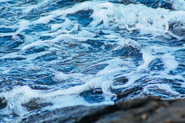 frozen lake in winter