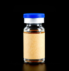 A bottle of vaccine medicine