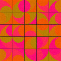 Abstract Geometric Pattern generative computational art illustration