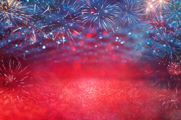 abstract holiday firework background. 4th of july concept
