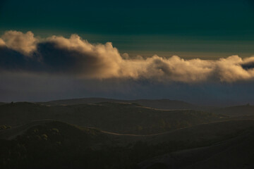 Windy hill sunset / california