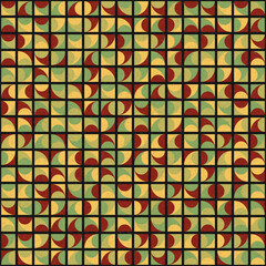 Abstract Geometric Pattern generative computational art illustration