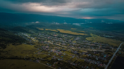 Obraz premium view from the top of the mountain