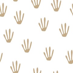 Seamless pattern with cartoon coral. flat style vector. Hand drawing for kids. sea world. baby design for fabric, textile, print, wrapper