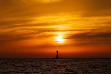 糸島半島福の浦の夕日