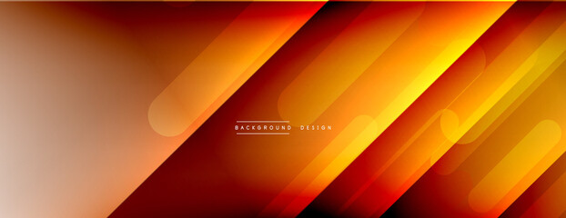 Dynamic lines abstract background. 3D shadow effects and fluid gradients. Modern overlapping forms
