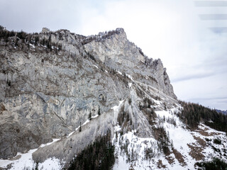 snow covered mountains