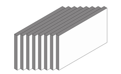 labels in the form of 3d three-dimensional boxes, scaled rectangles with shadows and white space for adding text, fonts and graphics. 3d graphics.