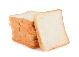 sliced bread isolated on white background