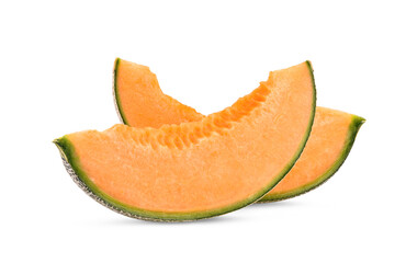 cantaloupe melon isolated on white background