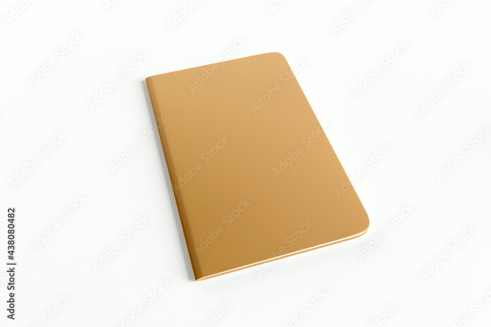 Poster mock up of a notebook