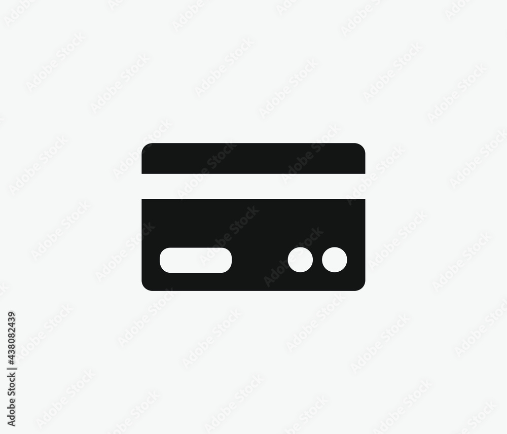 Poster credit card vector icon. editable stroke. symbol in line art style for design, presentation, website
